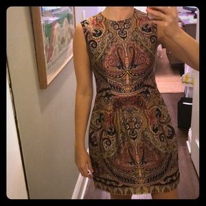 Nanette Lepore silk paisley print dress